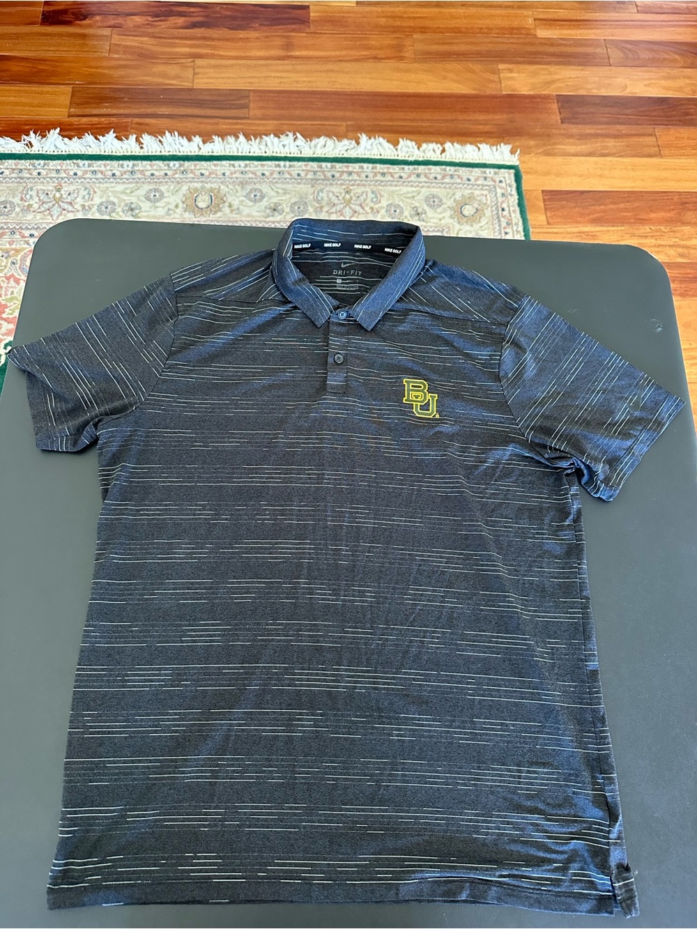Nike Baylor Bears Dri-Fit Lightweight Moisture Wickening Black Gray Men’s Large